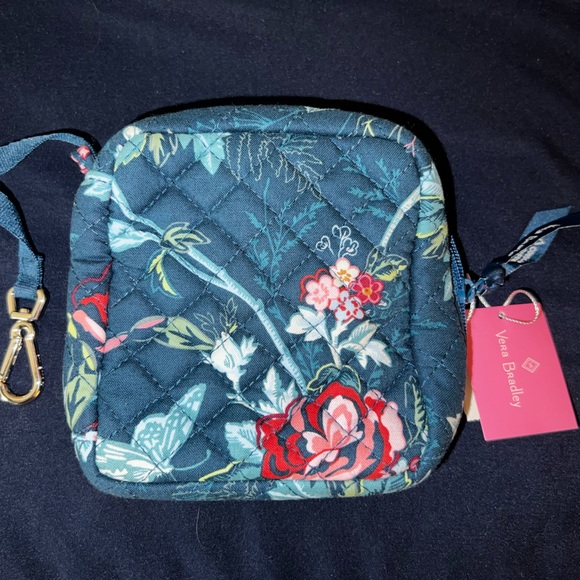 Vera Bradley Recycled Cotton Mini Travel Case W/Clip- NWT !!!! - Picture 3 of 4